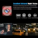 3 Channel Dash Cam WiFi Built-in G-Sensor, 1296P+1080P+1080P Front and Rear Inside Loop Recording, Triple Car Dash Camera, IR Night View, 24H Parking Monitor - Image 3