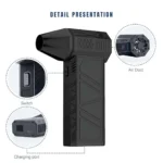 Turbo Mini Jet Blower Fan – 130,000 RPM High-Speed Brushless Motor, Powerful 100 MPH Airflow, Handheld Electric Air Blower & Dust Cleaner for Car, PC, Home, Office & Workshop Dust Cleaning