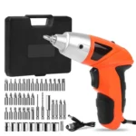 Cordless Electric Screwdriver Machine with Bits And LED Light, 45 in 1 Rechargeable Screwdriver Drill Machine with Reversible Function for Home & DIY Use – Easy to Use