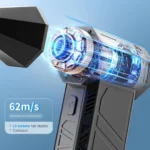 Turbo Mini Jet Blower Fan – 130,000 RPM High-Speed Brushless Motor, Powerful 100 MPH Airflow, Handheld Electric Air Blower & Dust Cleaner for Car, PC, Home, Office & Workshop Dust Cleaning - Image 2