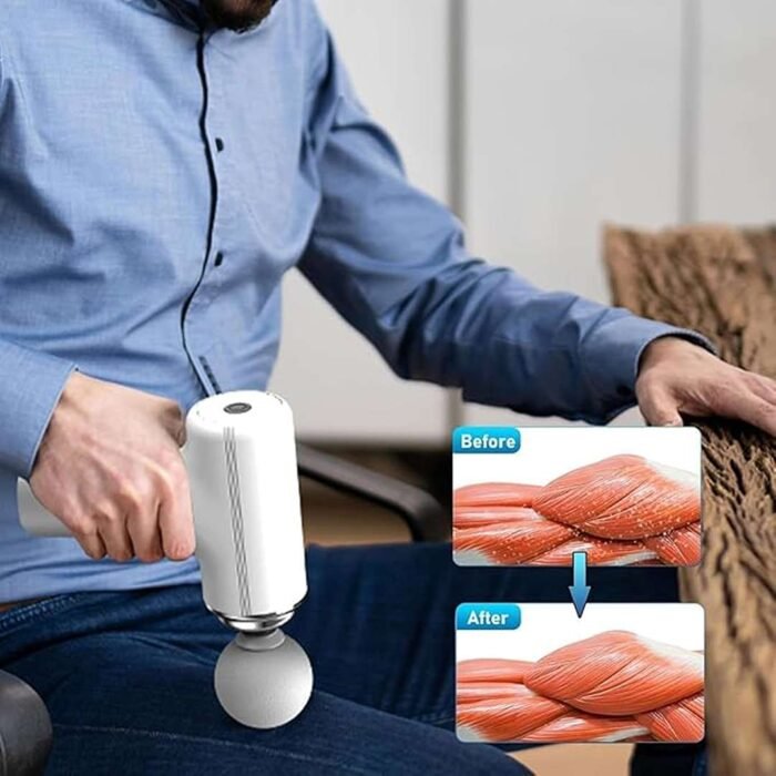 Massage Machine for Body Pain – Mini Massage Gun for Deep Tissue, Muscle & Body Pain Relief – Handheld, Battery Powered Massager for Neck, Shoulder, Back, Foot - Image 5