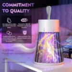 Mosquito-Lamp-Eco-Friendly-Bug-Zapper-Electric-Shock-Mosquito-Lamp-Dual-Mosquito-Zapper-Lamp-Indoor-Insect-Trap-Portable-Killer-lamp2 - Image 3
