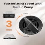 Air Mattress with Built-in Pump Raised for Guests Home, 18" Blow Up Mattress Self Inflatable Mattress in 2 Mins Portable Foldable Anywhere Air Bed with Carrying Bag Colchones Inflables - Image 5