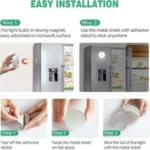 Motion Sensor Light for Home Indoor Outdoor, Rechargeable Adhesive Led Night Light for Kitchen Cabinet Cupboard Stairs Wardrobe, Battery Operated, Automatic On Off - Image 2