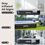 Air Mattress with Built-in Pump Raised for Guests Home, 18" Blow Up Mattress Self Inflatable Mattress in 2 Mins Portable Foldable Anywhere Air Bed with Carrying Bag Colchones Inflables - Image 2