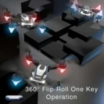 Foldable Toy Drone with Obstacle Avoidance, 4K Dual Camera, Altitude Hold & One-Key Takeoff | Ideal First Drone for Indoor & Outdoor Flying (RED & Black) - Image 2