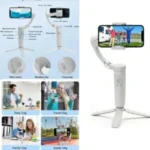 3 Axis Gimbal Stabilizer | Advanced Gyroscope | Shake-Free Footage | Object Tracking | Panoramic, Time-Lapse & Slow-Motion | 2500mAh Battery | Ideal for Vlogging & Travel - Image 3